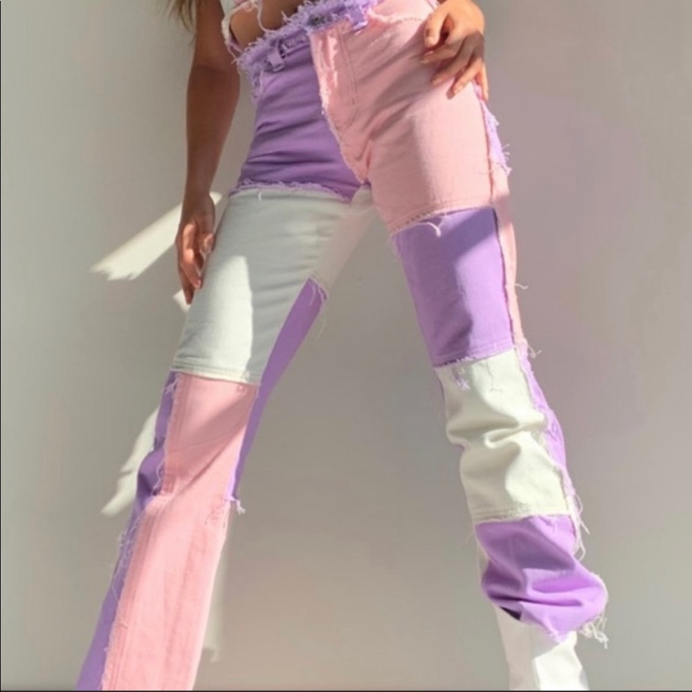 Jaded London patchwork pants